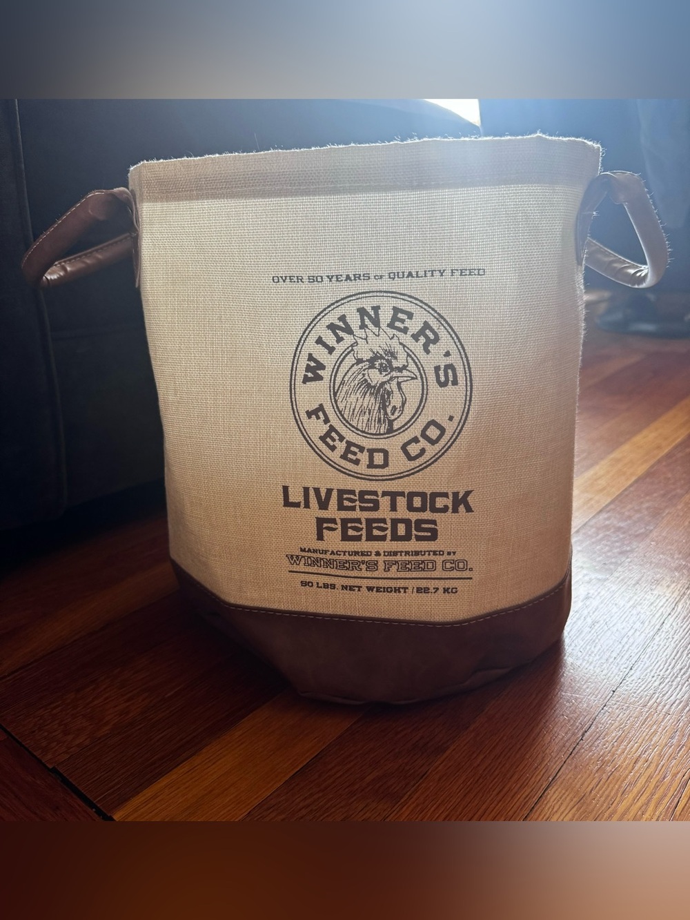 Winner's Feed Co. Canvas Planter Basket